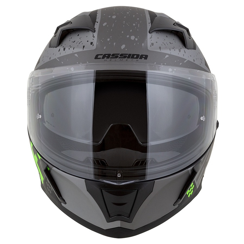 Integrált motoros sisak Cassida Integral 3.0 DRFT Matt Szürke-Fekete-Zöld