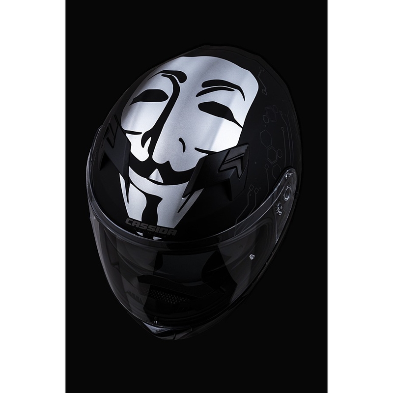Integrált motoros sisak Cassida 3.0 Hack zöld-fekete matt