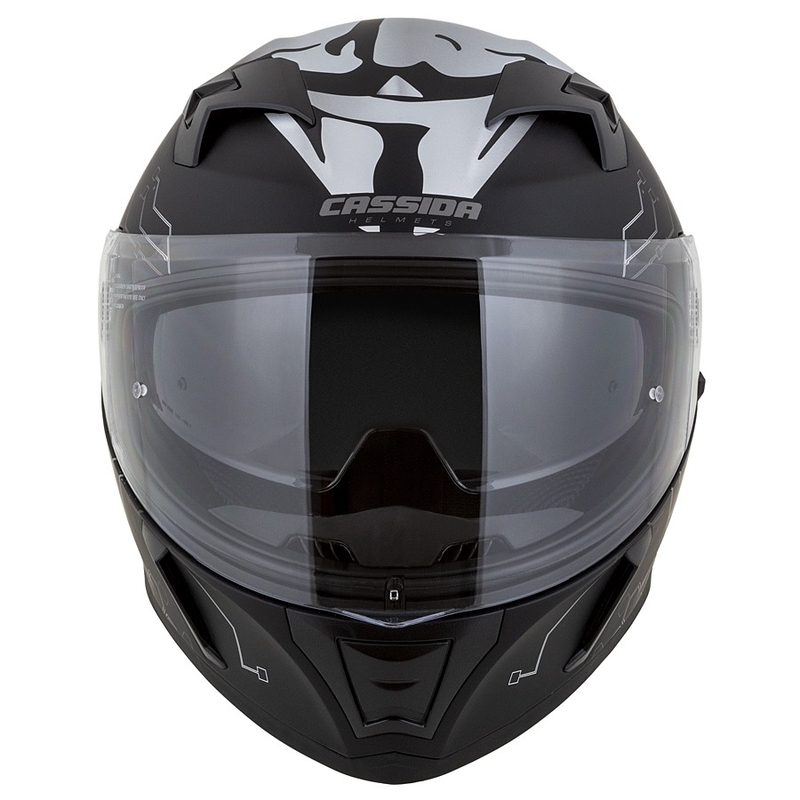 Integrált motoros sisak Cassida 3.0 Hack Vision Szürke-Ezüst-Fekete Matte kiárusítás
