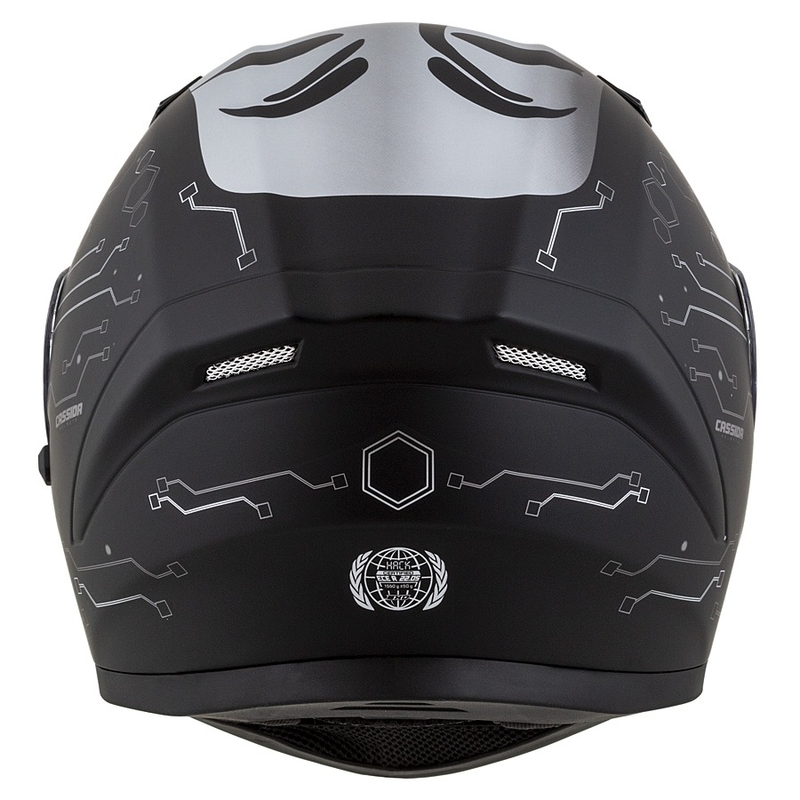 Integrált motoros sisak Cassida 3.0 Hack Vision Szürke-Ezüst-Fekete Matte kiárusítás