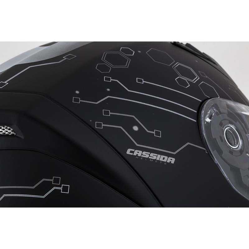 Integrált motoros sisak Cassida 3.0 Hack Vision Szürke-Ezüst-Fekete Matte kiárusítás