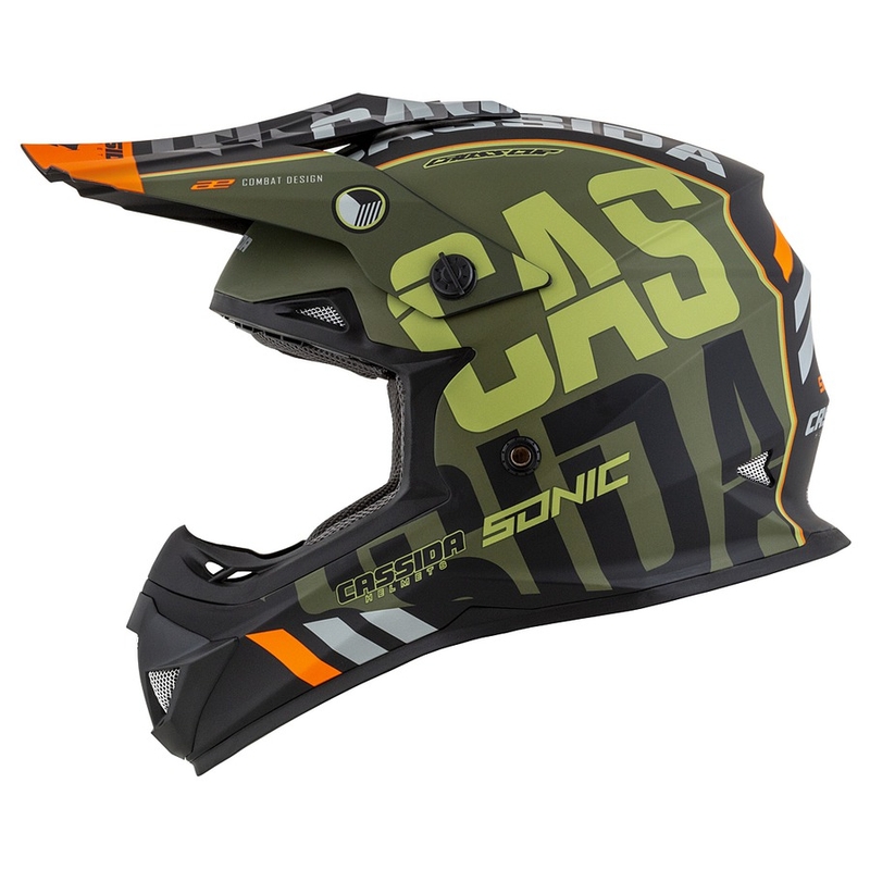 Cassida Cross Cup Sonic Motocross sisak narancszöld Matt