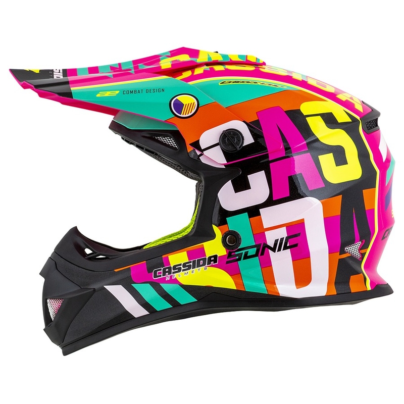 Cassida Cross Kupa Sonic Junior gyerek motocross sisak többszínű