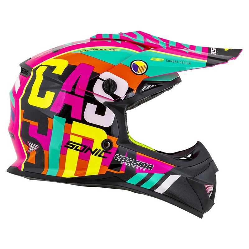 Cassida Cross Kupa Sonic Junior gyerek motocross sisak többszínű