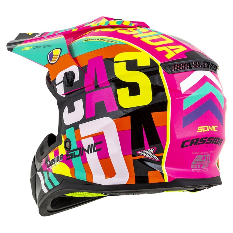 Cassida Cross Kupa Sonic Junior gyerek motocross sisak többszínű