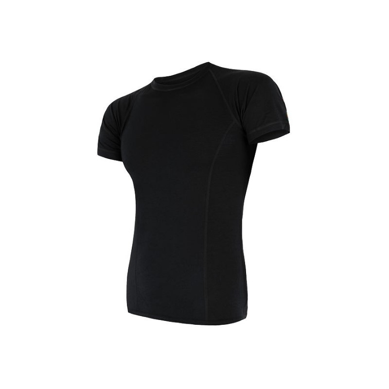 Férfi funkcionális pólóérzékelő Merino Air black - rövid ujjú kiárusítás