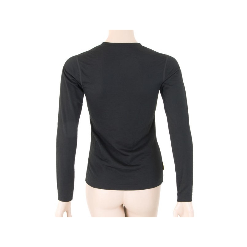 Női funkcionális pólóérzékelő Merino Active Fekete - hosszú ujjú kiárusítás