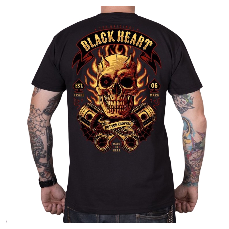 Férfi póló Black Heart Hell Boy