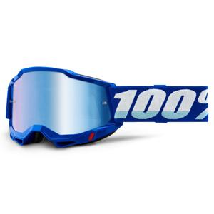 Motocross szemüveg 100% ACCURI 2 kék (kék tükör plexiüveg)