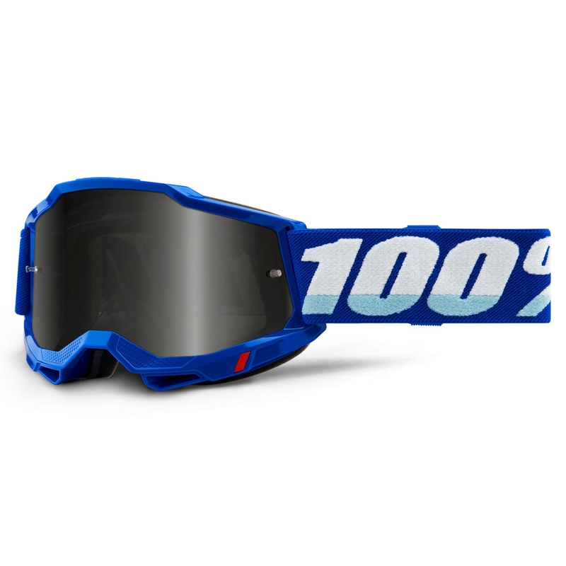 100% ACCURI 2 motokrossz szemüveg kék (füstös plexi)