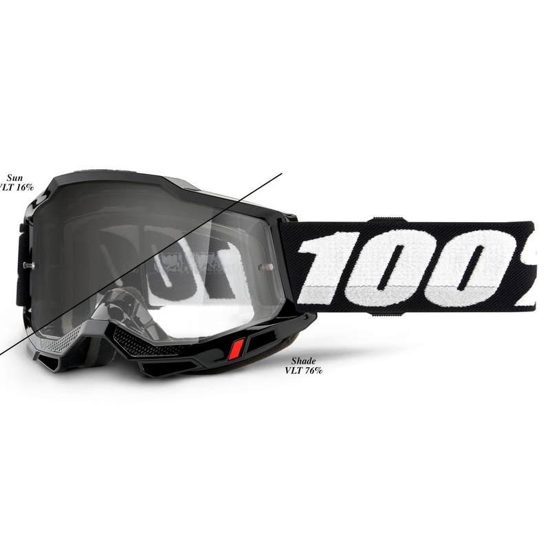 Motocross szemüveg 100% ACCURI 2 OTG fekete (önszínező plexiüveg) kiárusítás