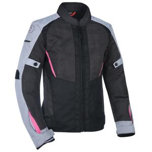 Női motoros kabát Oxford Iota 1.0 Air Black-Grey-Pink