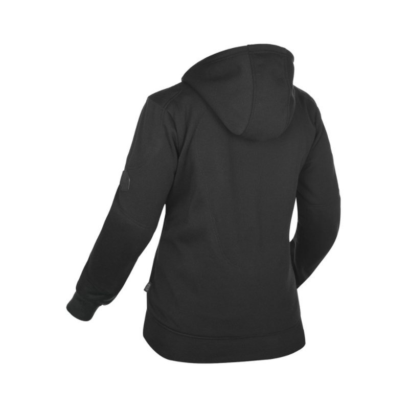 Női motoros pulóver Oxford Super Hoodie 2.0 fekete akció