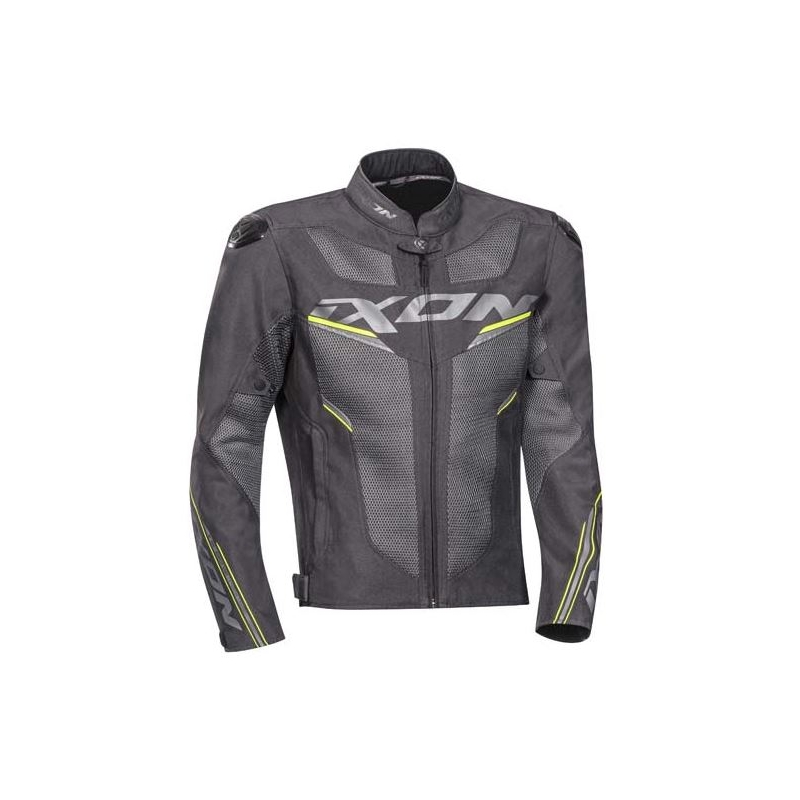 MOTOROS kabát IXON Draco szürke-fluo sárga