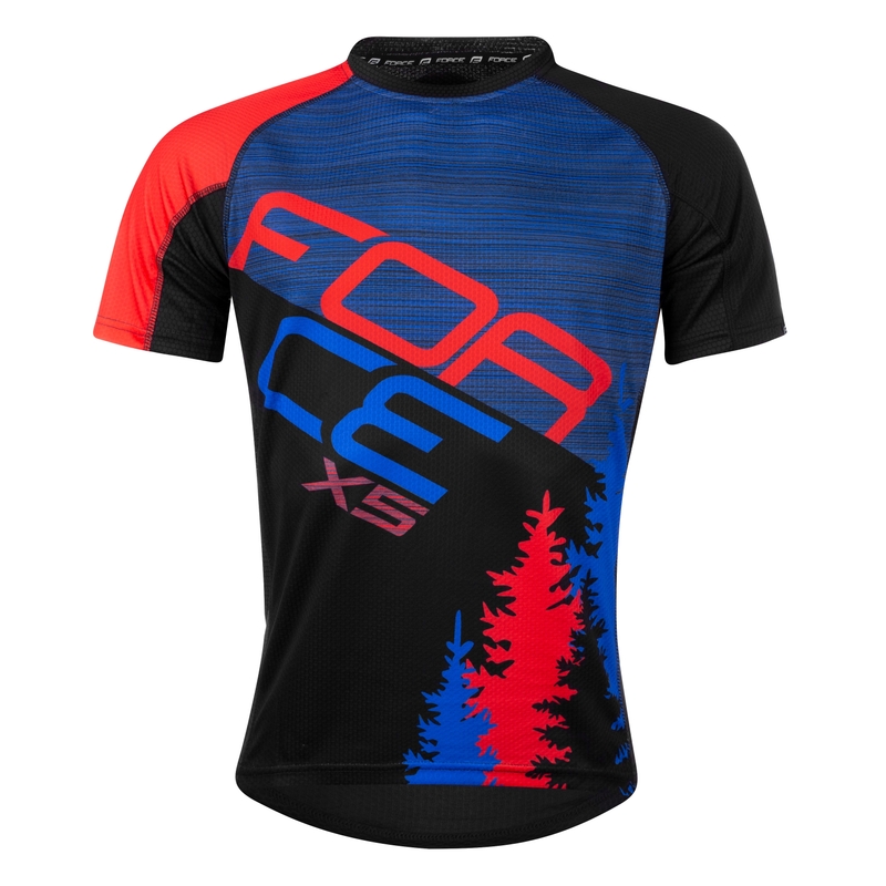 Dres FORCE MTB X5 modro-červený výprodej