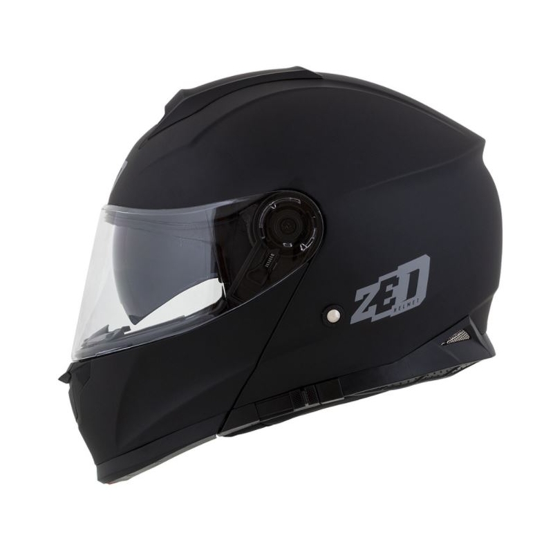 Billenő sisak motorkerékpárhoz ZED F18 fekete matt