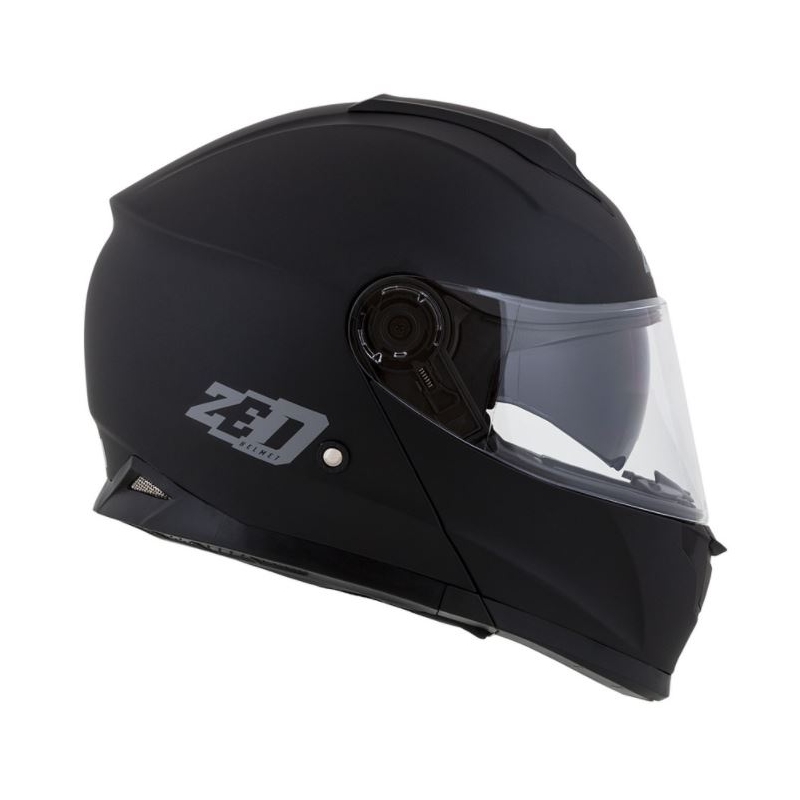 Billenő sisak motorkerékpárhoz ZED F18 fekete matt