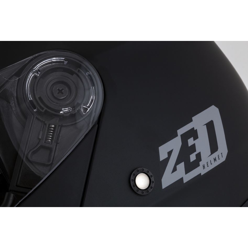 Billenő sisak motorkerékpárhoz ZED F18 fekete matt