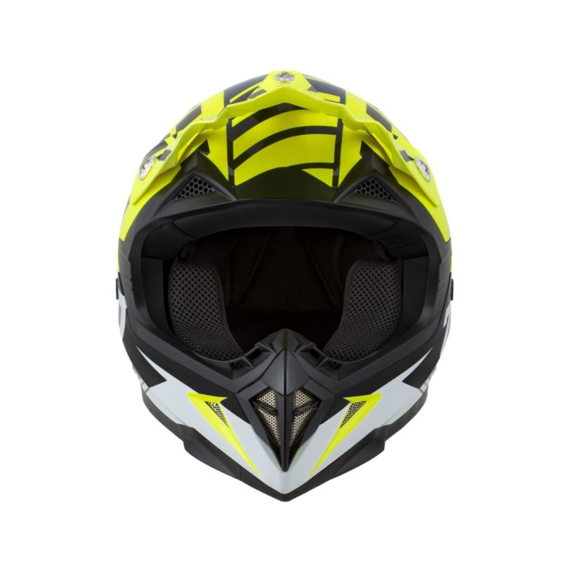 ZED X1.9 motocross sisak fekete-fehér-fluo sárga