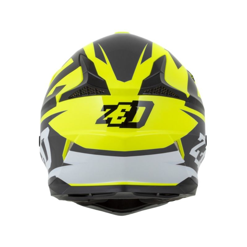 ZED X1.9 motocross sisak fekete-fehér-fluo sárga