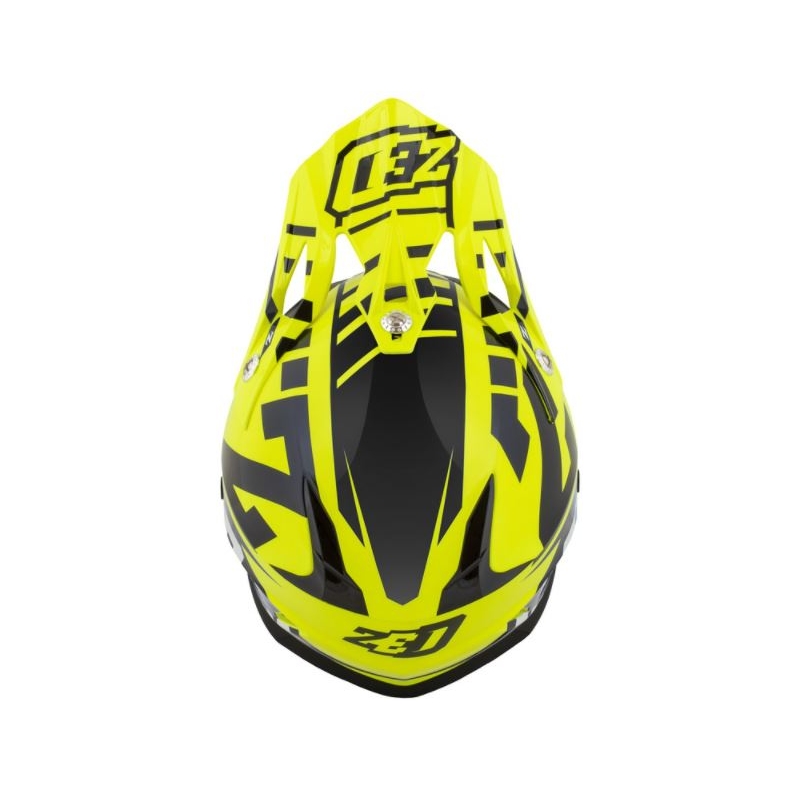 ZED X1.9 motocross sisak fekete-fehér-fluo sárga