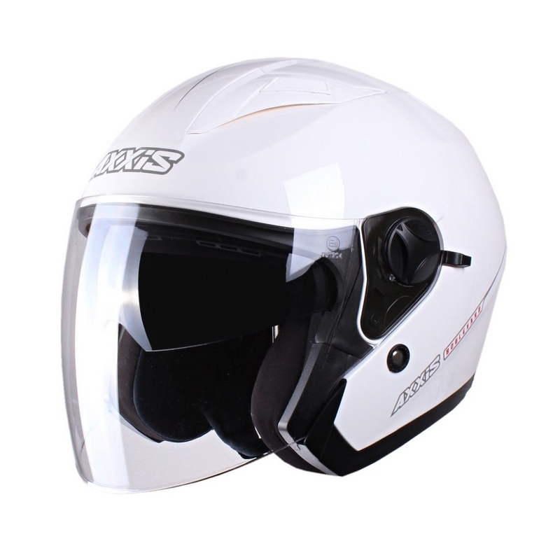 Motorkerékpár sisak nyitott Axxis Boulevard fehér akció kiárusítás