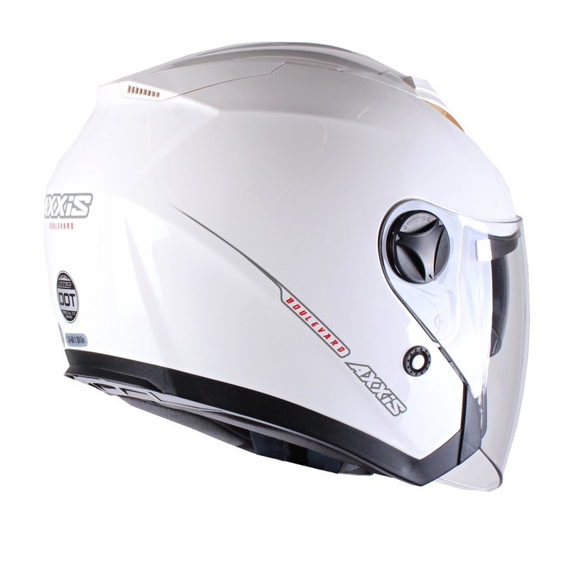 Motorkerékpár sisak nyitott Axxis Boulevard fehér akció kiárusítás