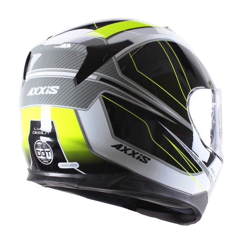 Motoros sisak Axxis Debütált fekete-fluo sárga