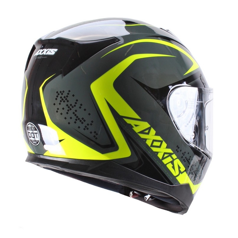 Motoros sisak Axxis Alert szürke-fluo sárga akció kiárusítás