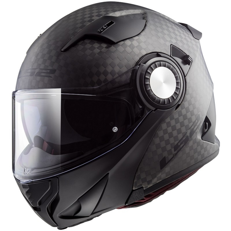 Billenő sisak LS2 FF313 motorkerékpárhoz Vortex solid carbon - II.class