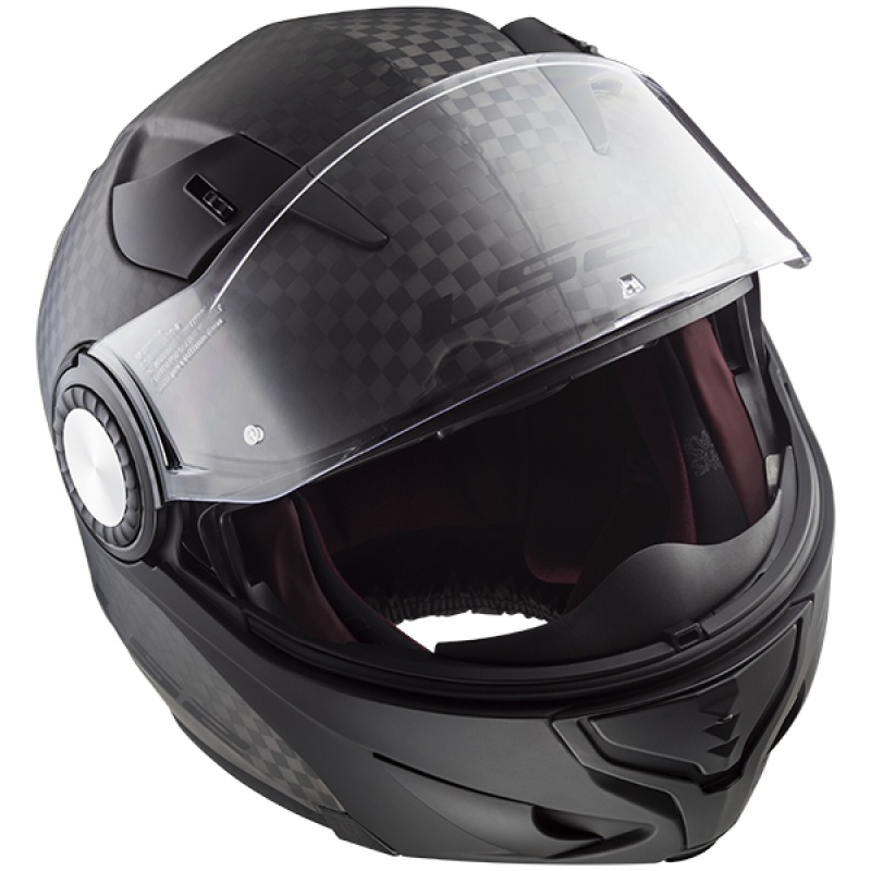Billenő sisak LS2 FF313 motorkerékpárhoz Vortex solid carbon - II.class