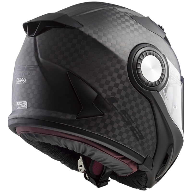 Billenő sisak LS2 FF313 motorkerékpárhoz Vortex solid carbon - II.class
