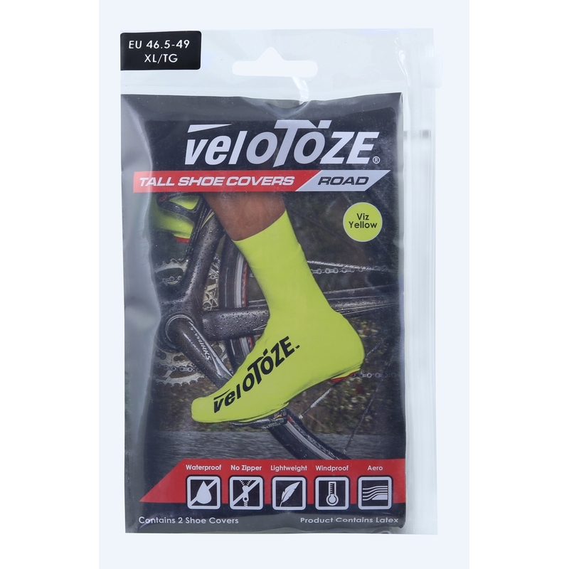 Návleky na cyklistické tretry Velotoze Road žluté
