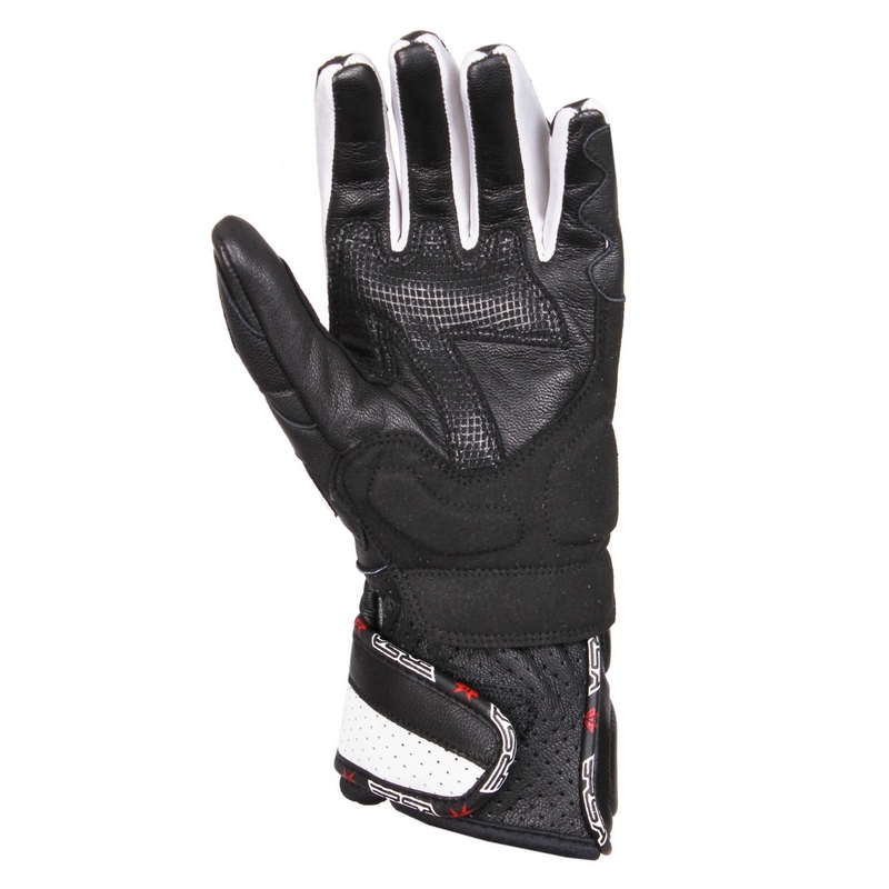 Női motoros kesztyű RSA RX-1 fekete-fehér - II.class