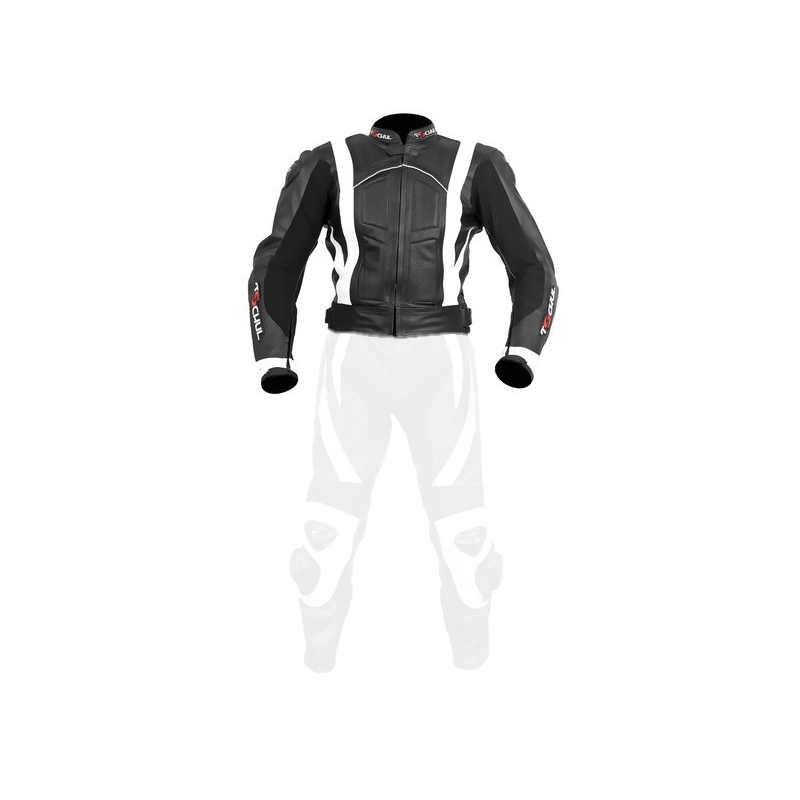 Férfi kabát Tschul 787 fekete-fehér akció kiárusítás