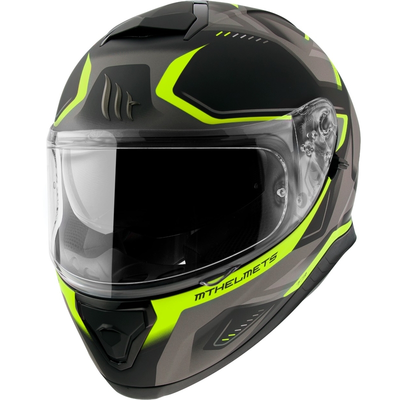 Integrált sisak MT Thunder 3 SV Turbina fekete-szürke-fluo sárga - Ii.class