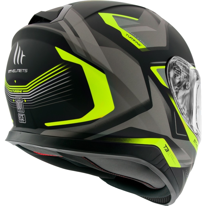 Integrált sisak MT Thunder 3 SV Turbina fekete-szürke-fluo sárga - Ii.class