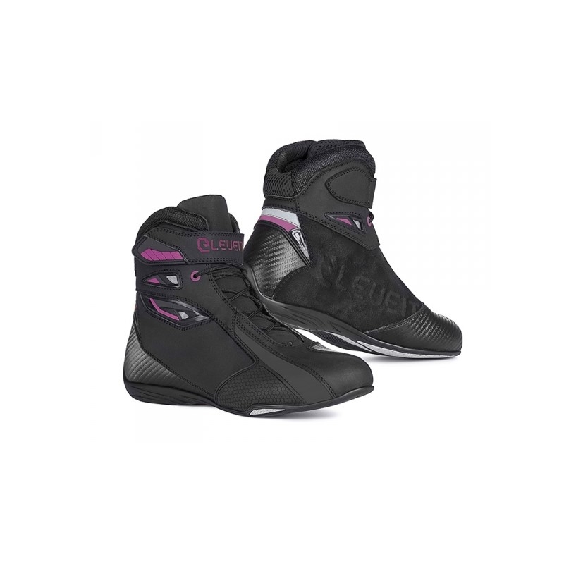 Női motoros csizma Eleveit T SPORT WP fekete-lila - Ii.class