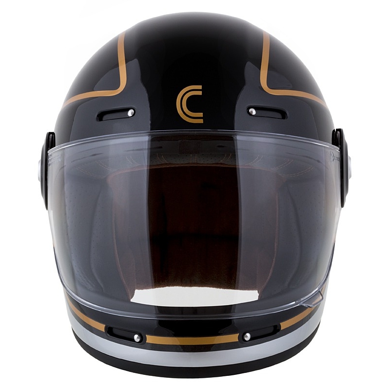Integrált sisak a cassida Fibre Jawa Sport fekete-ezüst-aranyhoz