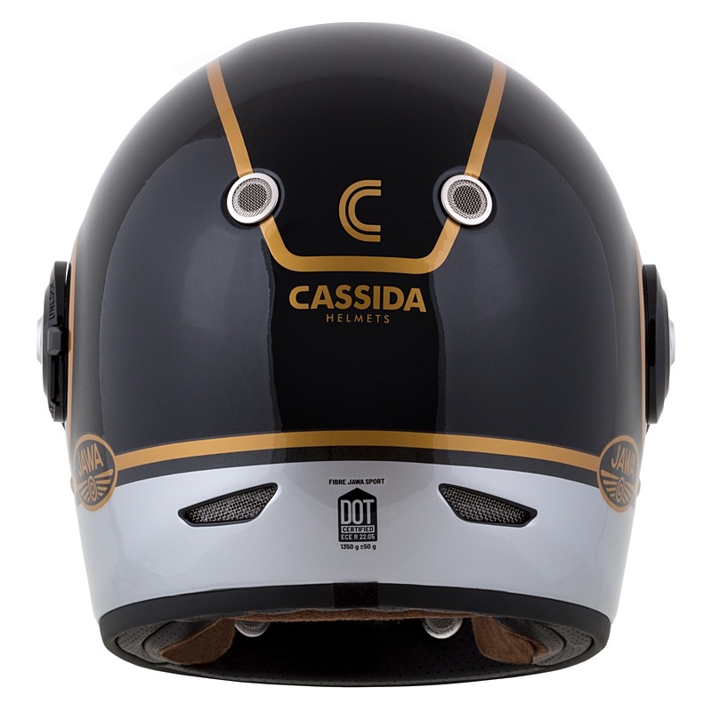 Integrált sisak a cassida Fibre Jawa Sport fekete-ezüst-aranyhoz