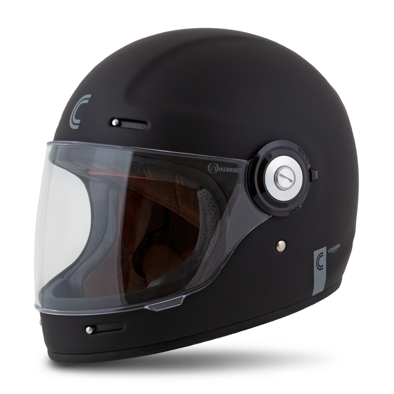 Integrált Cassida fibre motorkerékpár sisak fekete matt kiárusítás