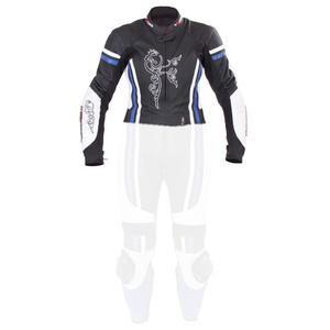 Női kabát Tschul 554 fekete-kék-fehér akció kiárusítás