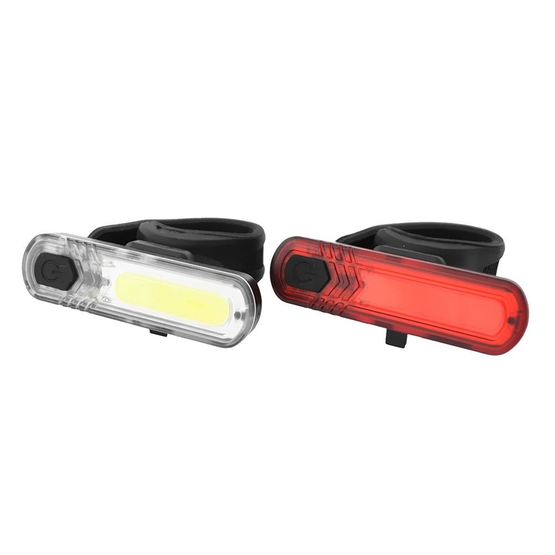 Přední + zadní světlo na kolo NEXELO 10 CHIP LED výprodej