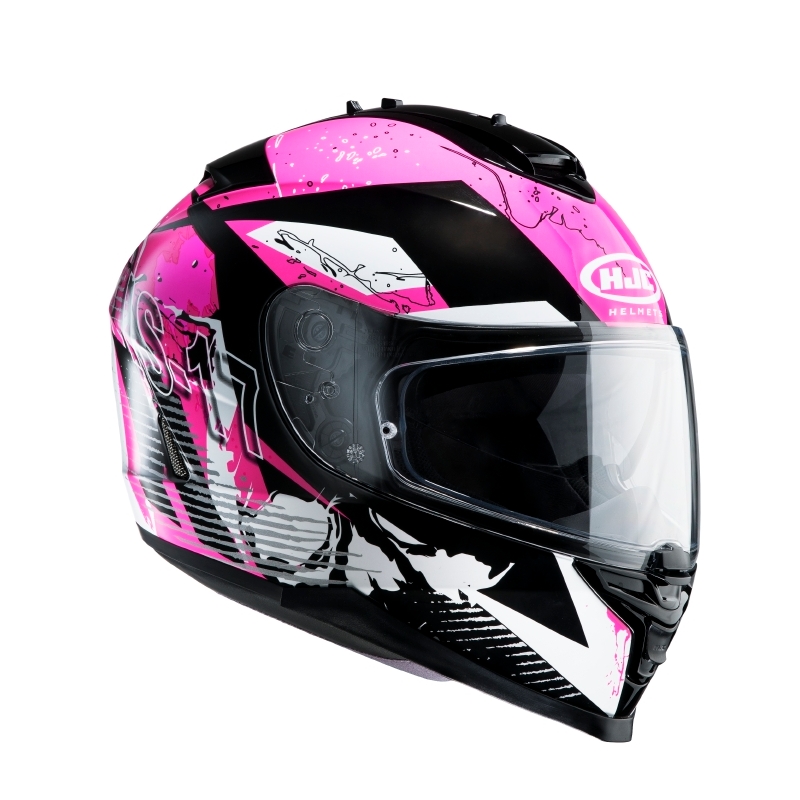 Integrált motorkerékpár sisak HJC IS-17 Pink Rocket MC8 akció kiárusítás
