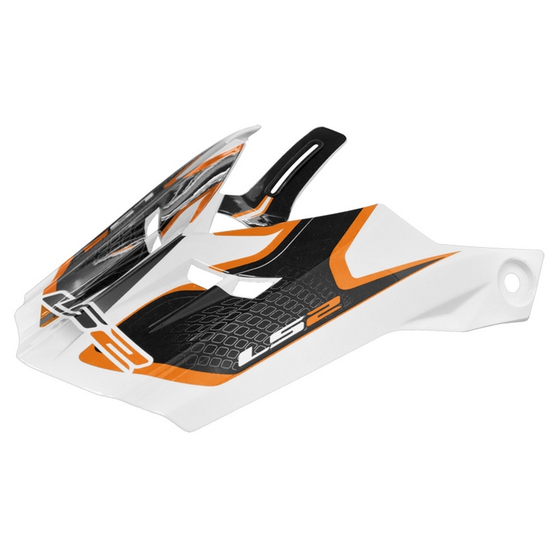 Visor sisakhoz LS2 PEAK MX456 Iránytű fehér-narancssárga akció kiárusítás