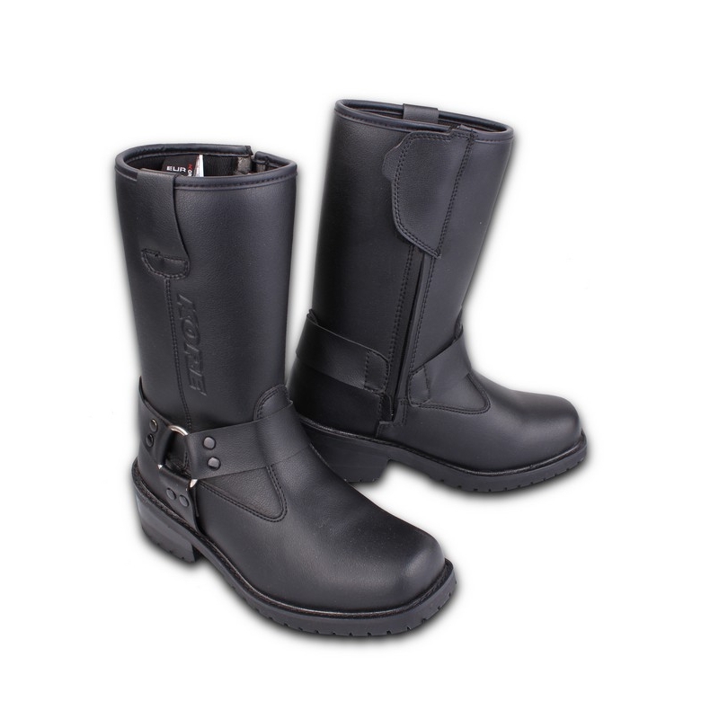 Kore Black Buckle motorkerékpár cipő fekete akció kiárusítás