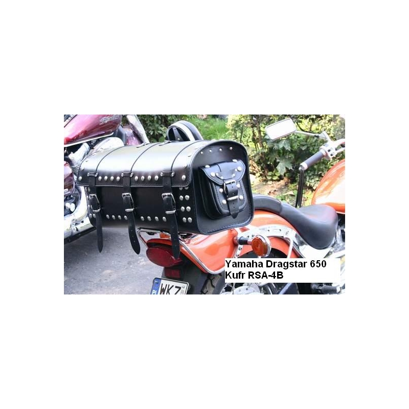 Kožený moto kufr na motorku Chopper RSA-4B