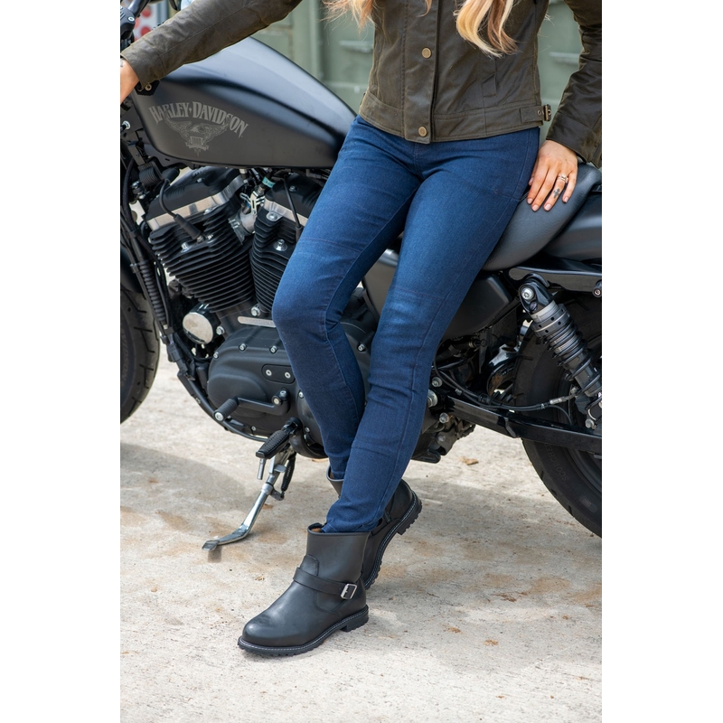 Rövidített női nadrág Oxford Original Approved Jeggings AA kék indigó