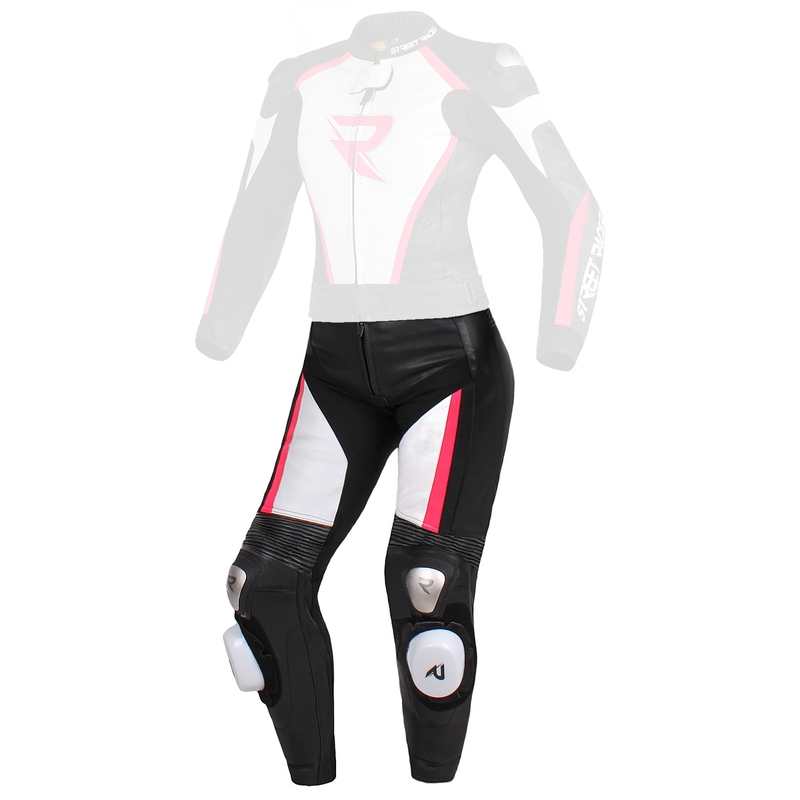 Női nadrág Street Racer Kiara fekete-fehér-fluo rózsaszín - II.class