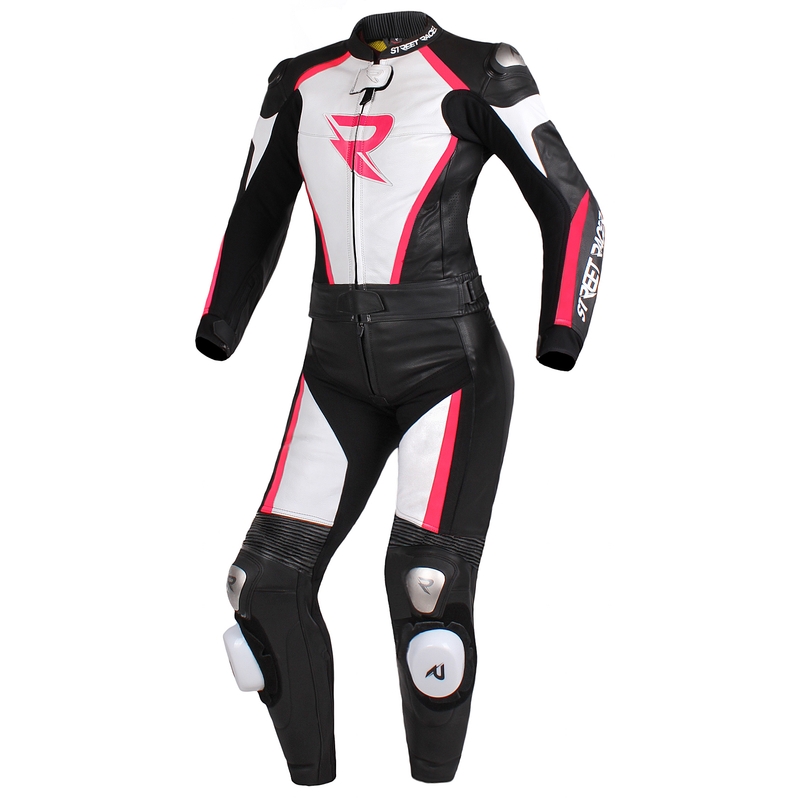 Női nadrág Street Racer Kiara fekete-fehér-fluo rózsaszín - II.class